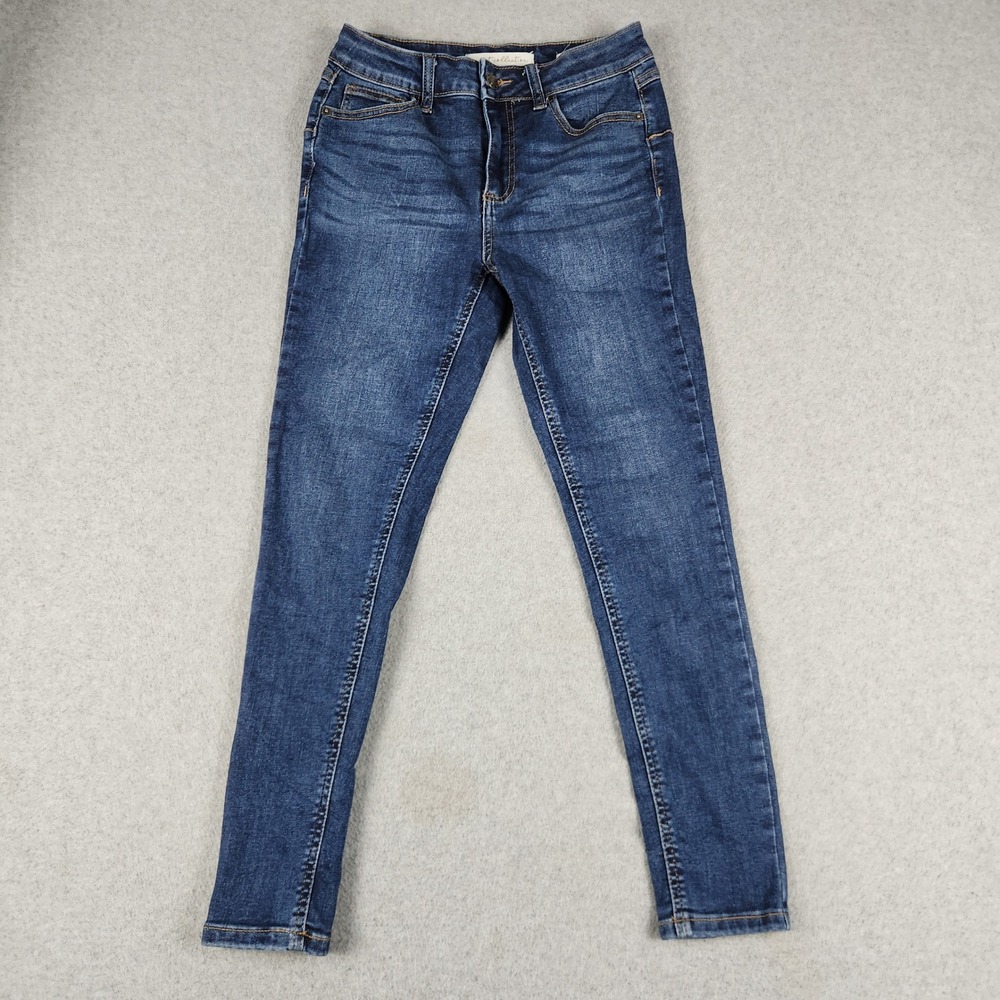 Most Collection Jeans Womens 24 Blue Denim Eco Friendly High Rise Skinny Leg